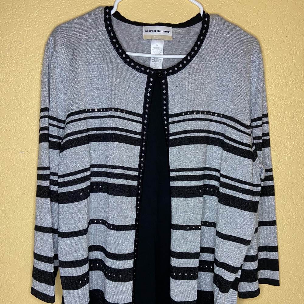 Alfred Dunner Cardigan Top
